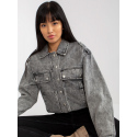 Dámská džínová bunda EM KR H1830.88 Šedá jeans - Ciminy