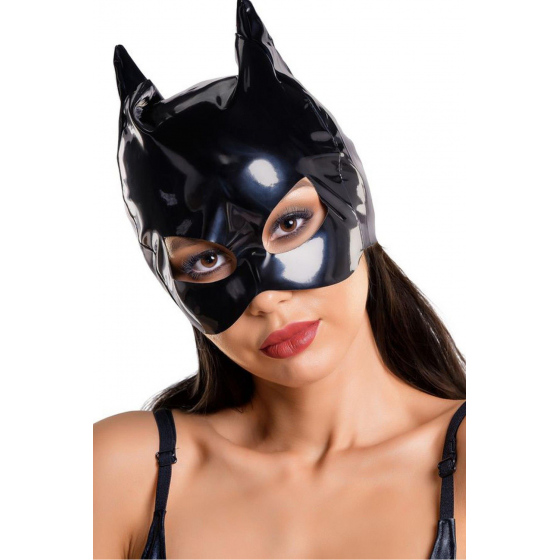 Dámská sexy erotik maska Erolanta 955020 Černá - Glossy