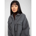 Dámská kabátová košile DN KS 4005.99P Tmavě šedá - FPrice