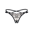 Dámská kouzelná tanga Vila Blanes Crotchless thong  béžová - Obsessive