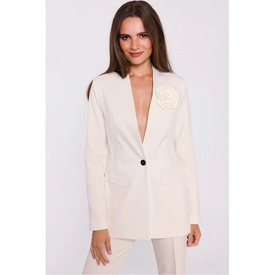 Dámské sako S370 slonovinové - Stylove