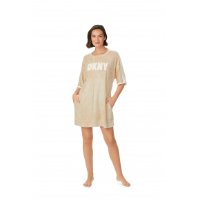 Dámská noční košile YI30013 221 sv. béžová - DKNY