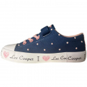 Dívčí sportovní boty Jr LCW-24-02-2161K Jeans modrá s růžovou - Lee Cooper