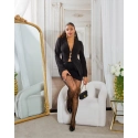 Dámské síťované punčocháče "Cross" R39128 černé - In-StyleFashion