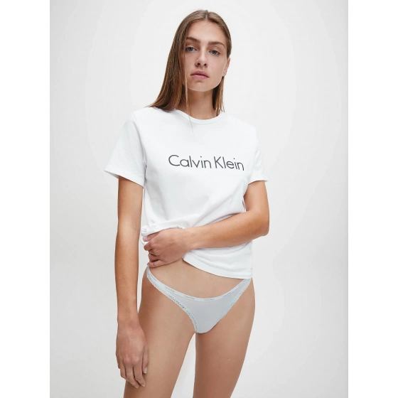 Tanga D3445E-8ZW modrá - Calvin Klein