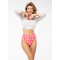 Dámské tanga Love Vibes Simple String Maxi Růžová mix - Julimex