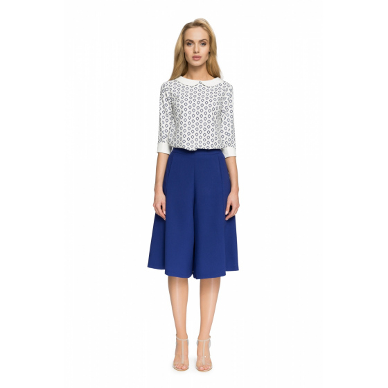 Dámská kalhotová sukně S041 Královská modř - Stylove