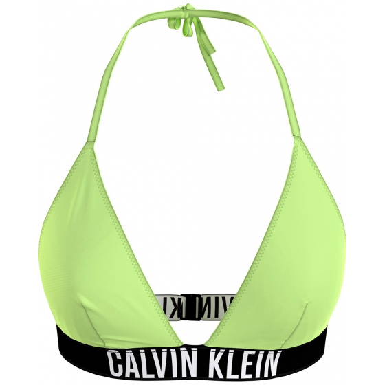 Dámská plavková podprsenka KW0KW02506 MOT neonově žluté - Calvin Klein