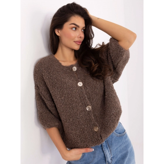 Dámský svetr IT SW 72987.00 Tmavě moka - FPrice