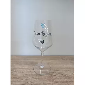 CASA REGINA - čirá nerozbitná sklenice na víno 470 ml