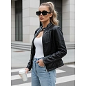 Dámská koženková bunda TY5455 černá - FashionStreet