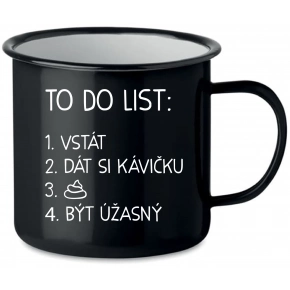 TO DO LIST:  BÝT ÚŽASNÝ - černý plecháček 350 ml
