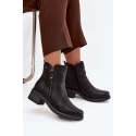 Dámské kotníkové boty 24BT02-7992 černé - Unisoft