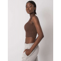 Dámský top TK RP TP 333435.19P tmavě hnědý