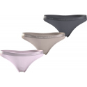 Dámská tanga 3 PACK  UW0UW04480 0R4 vícebarevné - Tommy Hilfiger