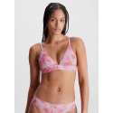 Dámská plavková podprsenka bikini KW0KW02121 OJV růžová - Calvin Klein