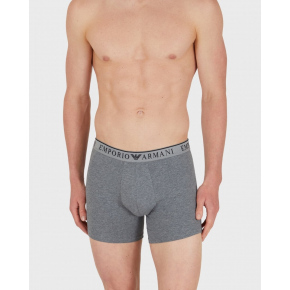 Pánské boxerky 2Pack 111912 4R720 černošedé - Emporio Armani