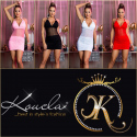 Sexy šaty Club 18705 se síťkou - Koucla