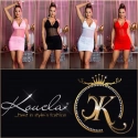 Sexy šaty Club 18705 se síťkou - Koucla