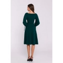 Šaty s rozšířenými rukávy S383 zelené - Stylove