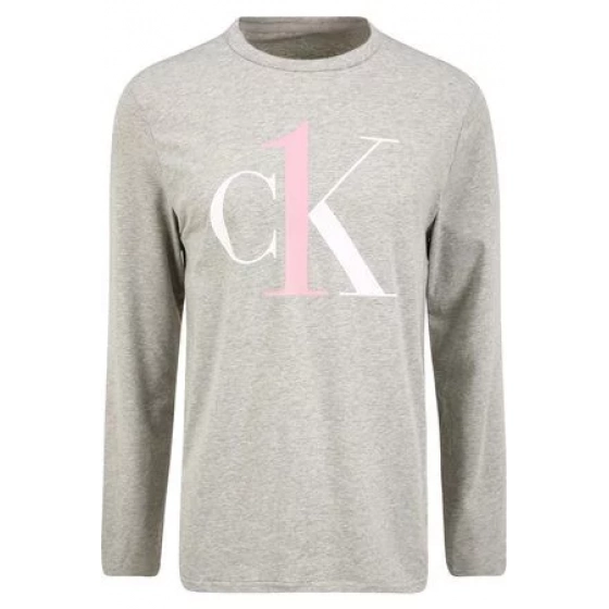 Pánské tričko NM2017E PGK šedá - Calvin Klein
