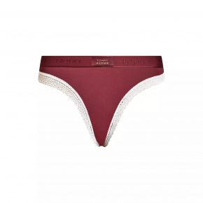 Dámské kalhotky BIKINI  UW0UW04813 VLP vínové - Tommy Hilfiger