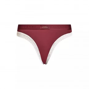 Dámské kalhotky BIKINI  UW0UW04813 VLP vínové - Tommy Hilfiger