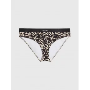 Dámské plavkové kalhotky KW0KW02490 0GM vzor leopard - Calvin Klein