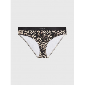 Dámské plavkové kalhotky KW0KW02490 0GM vzor leopard - Calvin Klein