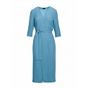 Šaty S396 zavazovací tyrkysově modré - Stylove