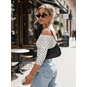 Dámská blůza BLISSE RY2511 smetanovo-černá - FashionStreet