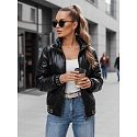 Dámská bunda bomber TY5292 černá - FashionStreet