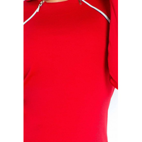 Společenské dámské šaty COLLAR s ozdobnými zipy SAF-130-2 - Numoco