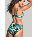 Dámská plavková podprsenka SW1642 Bali Full Cup Bikini zelené s listy - Panache
