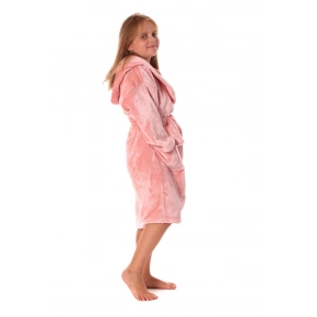 Dětský župan Siena s kapucí 9156 pink pearl - Vestis