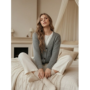 Dámský svetr my2401 Šedá - FashionStreet