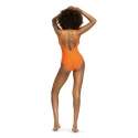 Dámské jednodílné plavky S36W-27 Fashion sport oranžové - Self