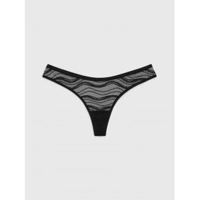 Dámská tanga 000QD3971E UB1 černé - Calvin Klein