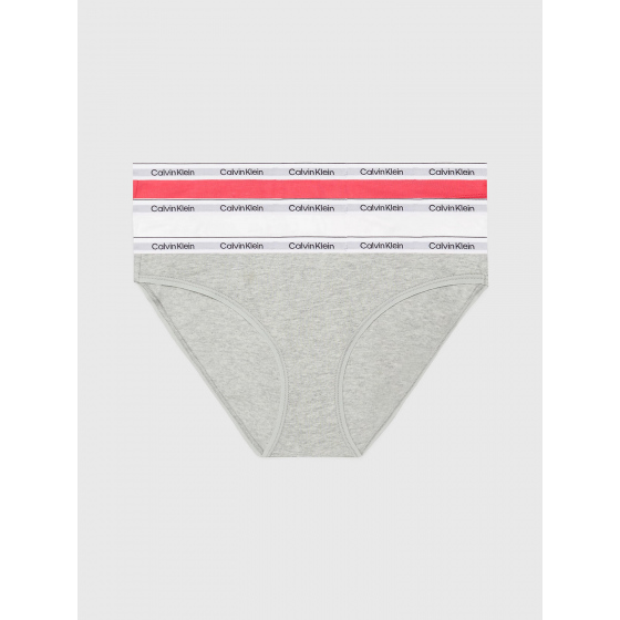 Dámské kalhotky 3Pack 000QD5207E NP4 vícebarevné - Calvin Klein