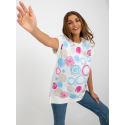 Dámská halenka RV BZ 8689.41 Ecru s modrou mix - FPrice
