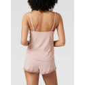 Dámské pyžamo - QS6820E TQO - starorůžová - Calvin Klein