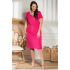 Dámské šaty plus size Wilma model 169267 fuchsie - Karko
