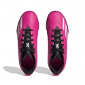 Dětské sportovní boty kopačky X Speedportal.4 TF Jr GZ2446 Neon růžová - Adidas