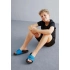 Junior žabky Cool Cat 2.0 Jr 390881 07 Modrá s černou - Puma