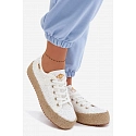 Krajkové tenisky espadrilky LCW-26-31-4326 bílé - Lee Cooper