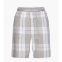 Pánské kraťasy na spaní NM2179E 1MQ - šedá/bílá - Calvin Klein