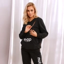 Dámské těhotenské kalhoty / tepláky SPO.4238. černá - Doktor Nap