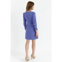 Dámské trapézové šaty K148 Světle fialová - Makover