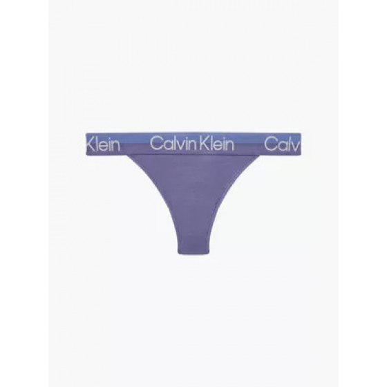 Dámské tanga QF6686E - VDD - Borůvková - Calvin Klein