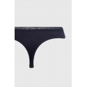 Dámská tanga 3Pack UW0UW04890 0V6 růžovo/modro/černé - Tommy Hilfiger
